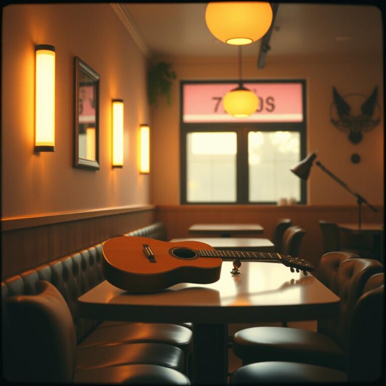 Elle était là, café à la main