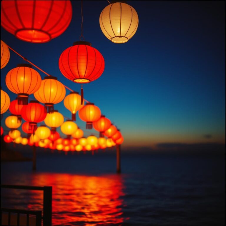 Ces lampions de fortune